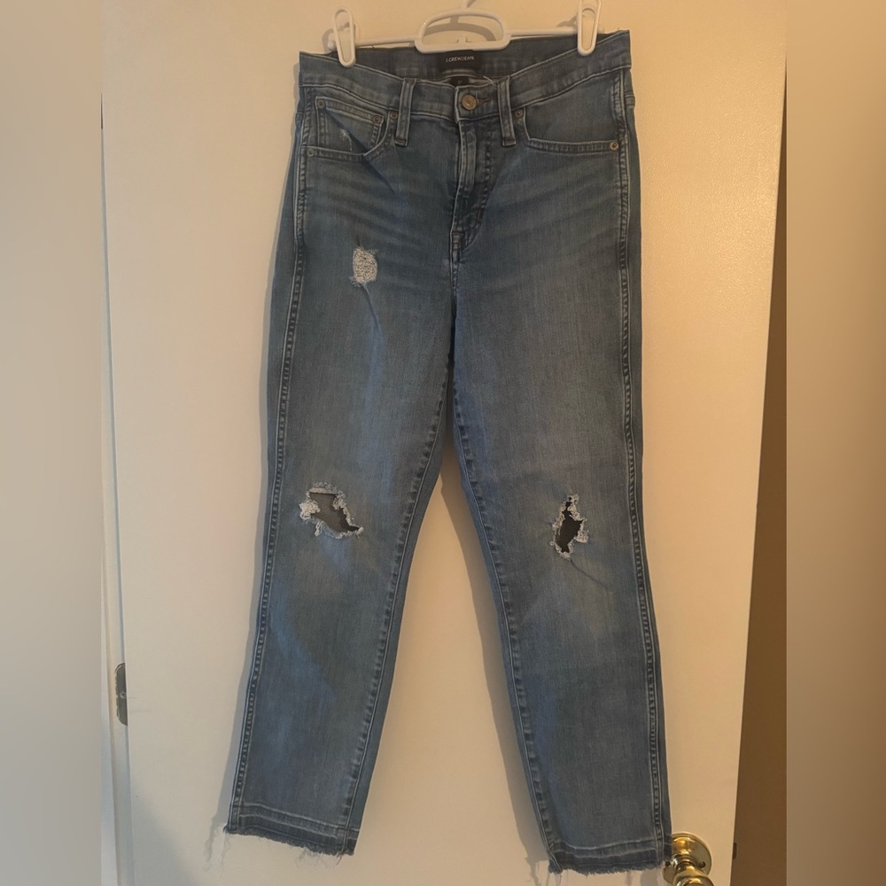 J. Crew Vintage Straight Distressed Jean